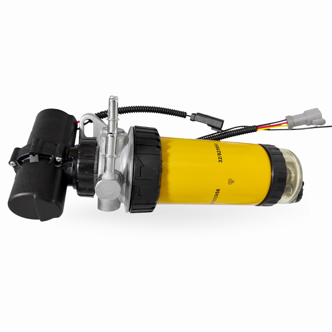 12V Fuel Lift Pump Fuel Filter Assembly for JCB 3CX 4CX 6TST Loader Dumper – A7046