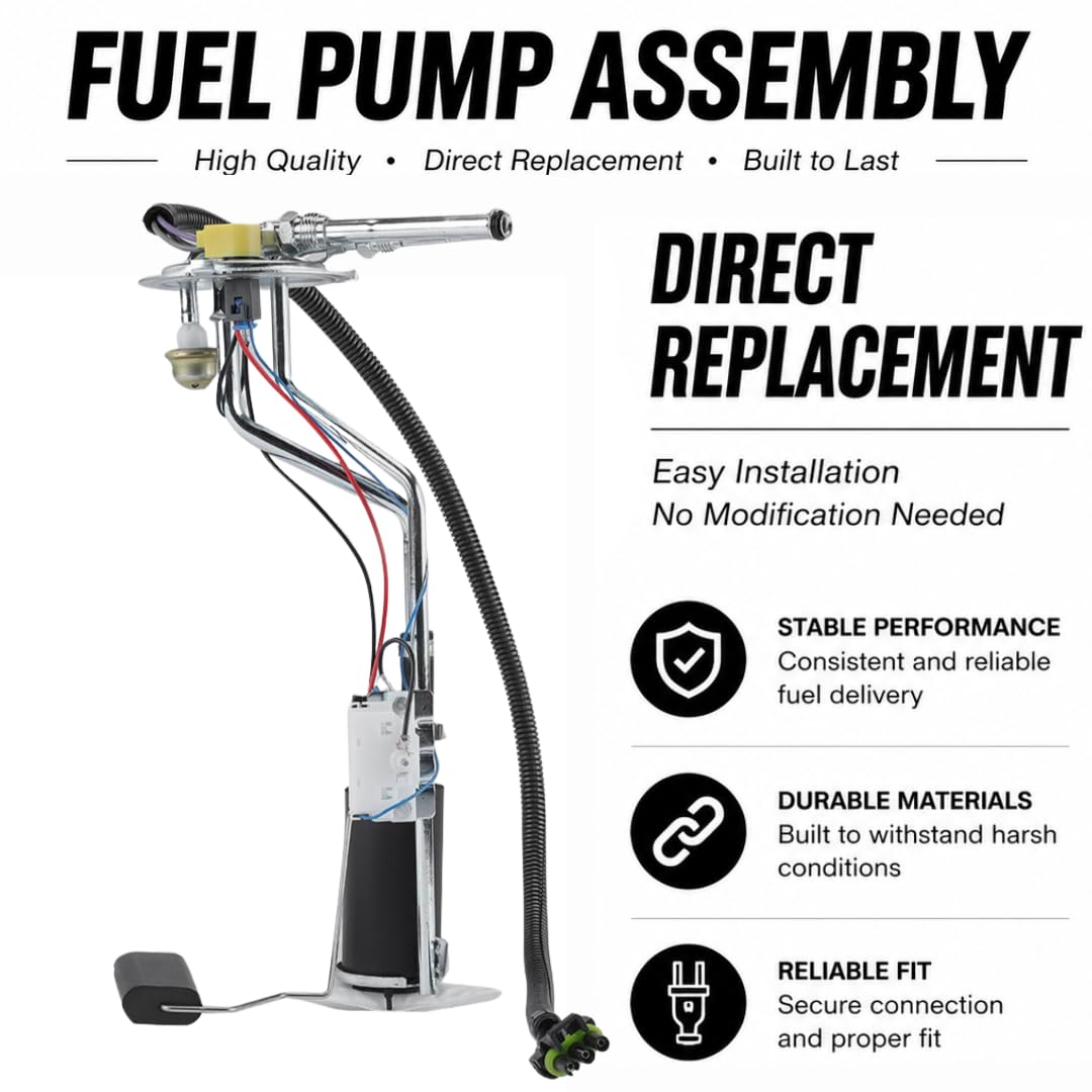 Passenger Side Fuel Pump Assembly for Chevrolet GMC R10 R20 R30 V10 V20 V30 Suburban 1987–1991 – HP10256