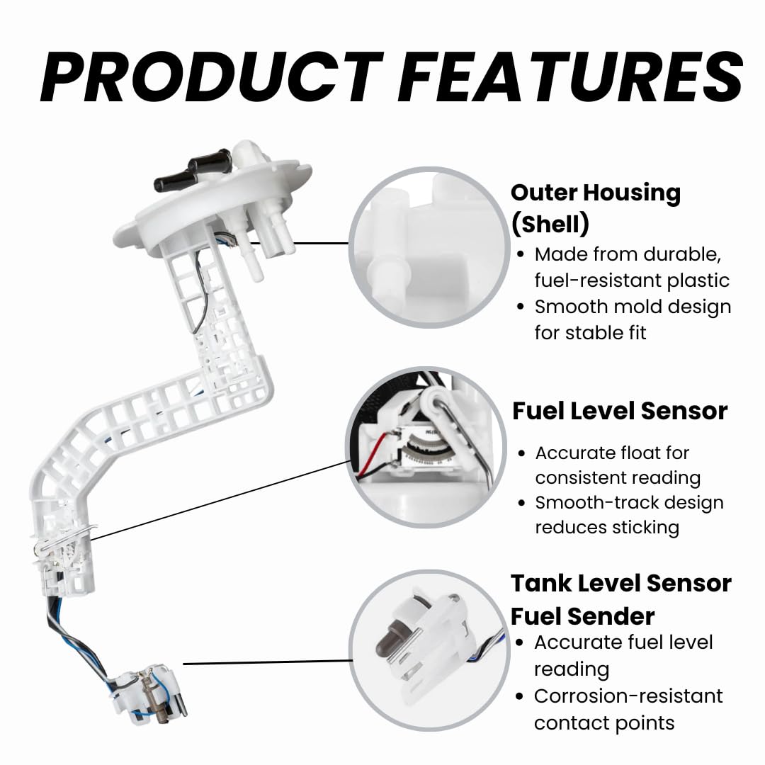 Fuel Pump Assembly with Fuel Filter for 1999–2004 Nissan Frontier Xterra 3.3L 2.4L VG33E/VG33ER/KA24DE – 25060-4S426