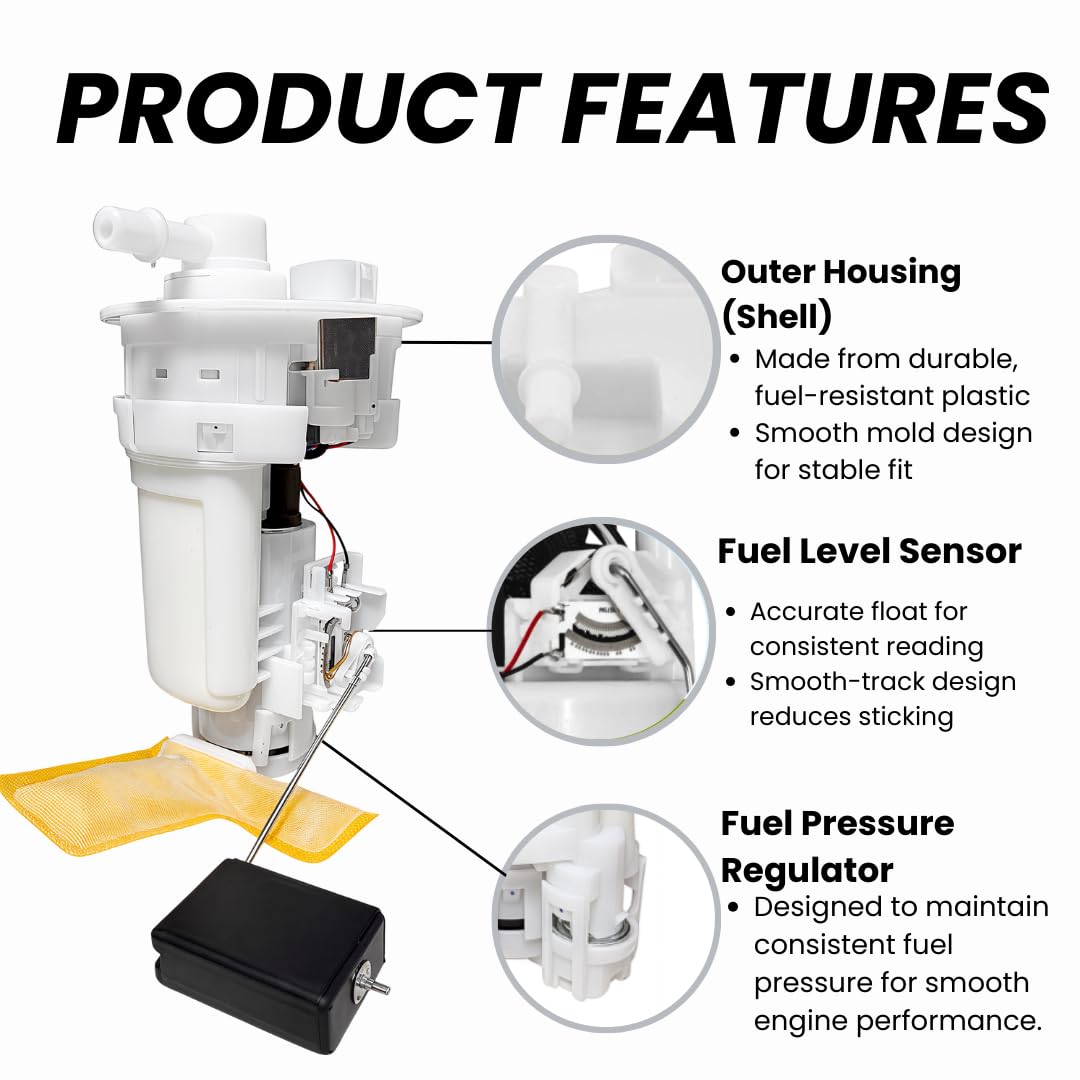 Fuel Pump Assembly for 2003–2004 Toyota Corolla Matrix Pontiac Vibe L4 1.8L 1ZZ-FE、2ZZ-GE – SP9164M