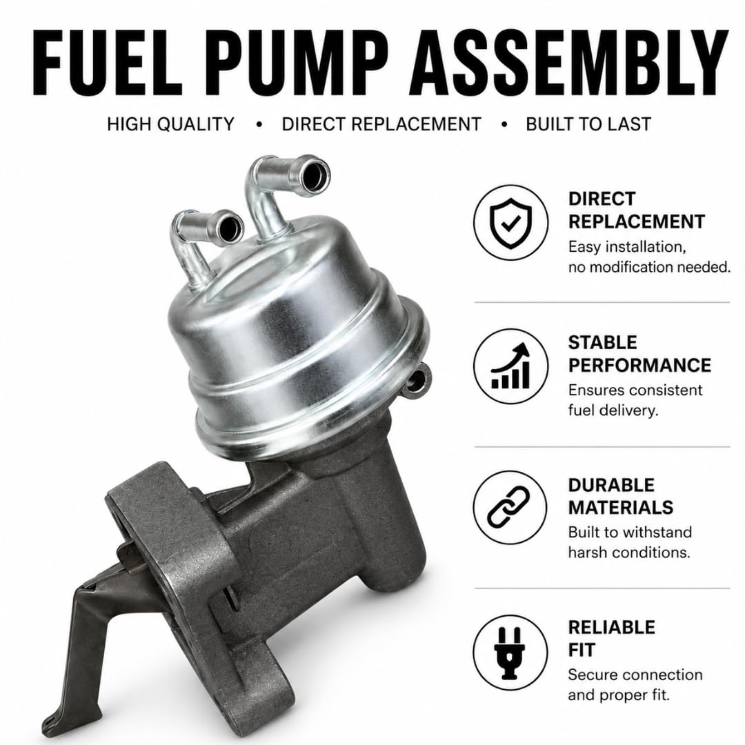 Fuel Pump with Filter for Bobcat 642B 742B Skid Steer Loader Mitsubishi 1.6L 32HP Gas Engine – 70123