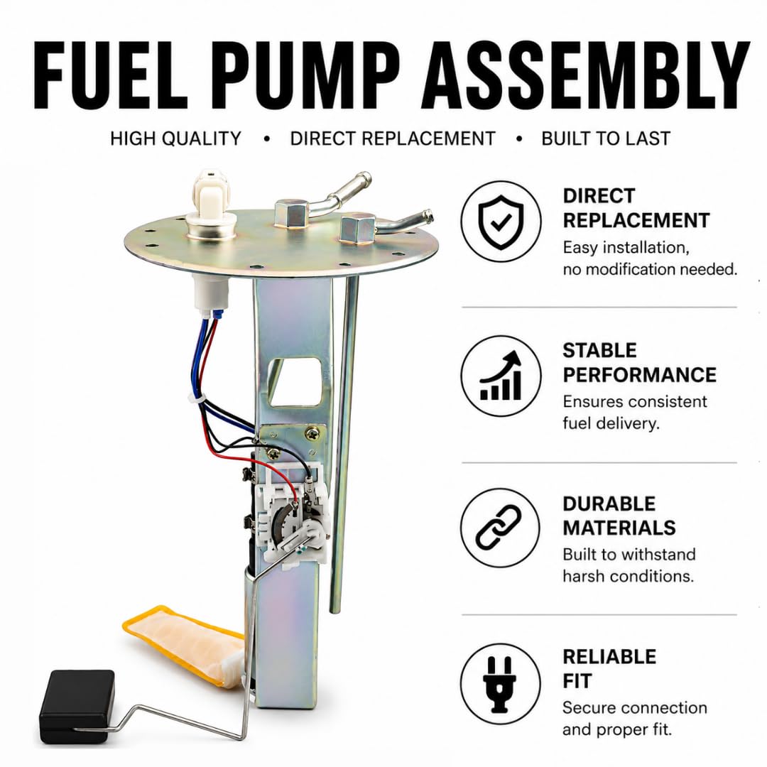 Fuel Pump Assembly for Chevrolet Tracker 1999–2004 2.0L 2.5L Suzuki Grand Vitara Vitara 1999–2005 with Sending Unit