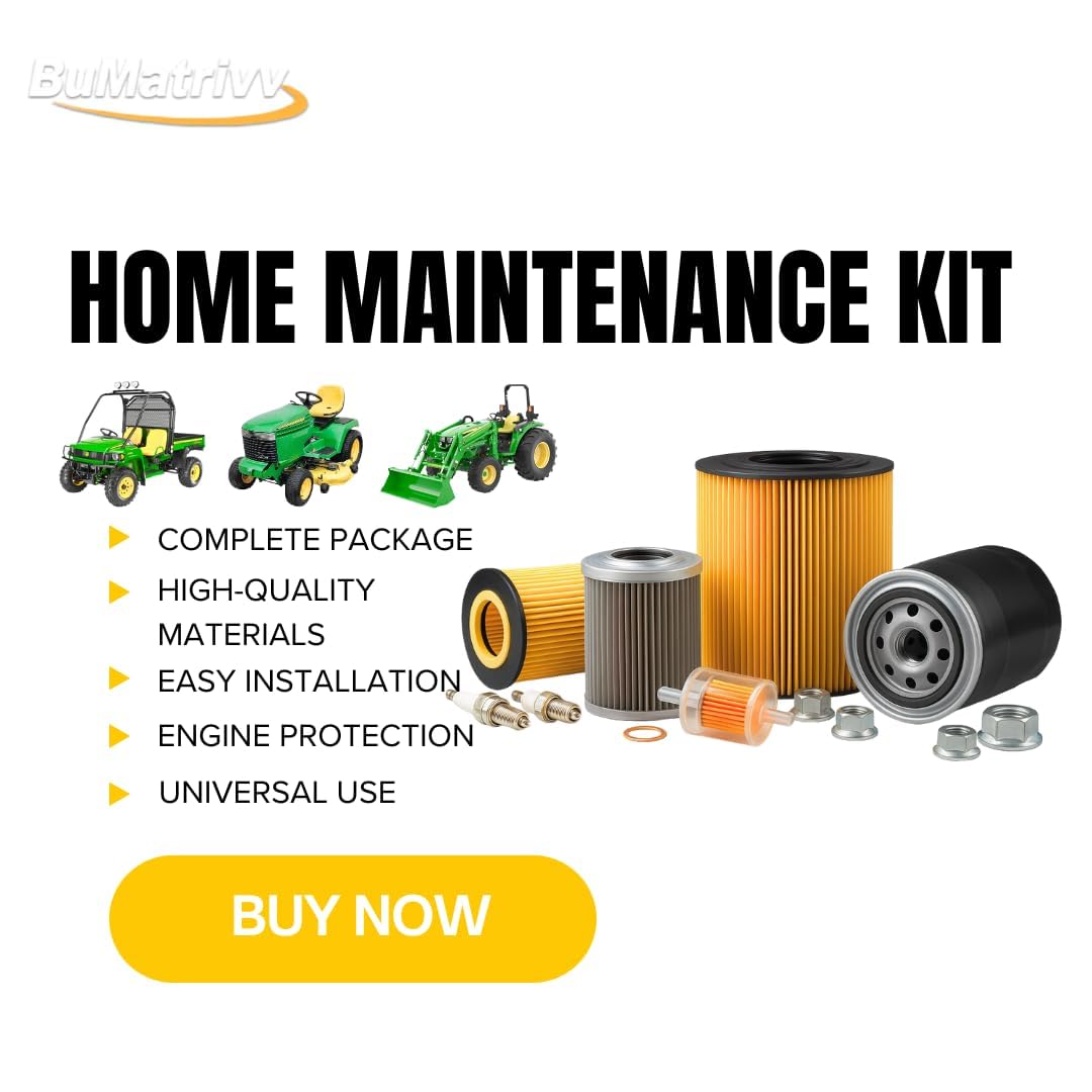 LG270 Maintenance Filter for John Deere Gator XUV 825i 825E 825M S4 Utility Vehicles Oil, Air & Fuel Filter Service Kit
