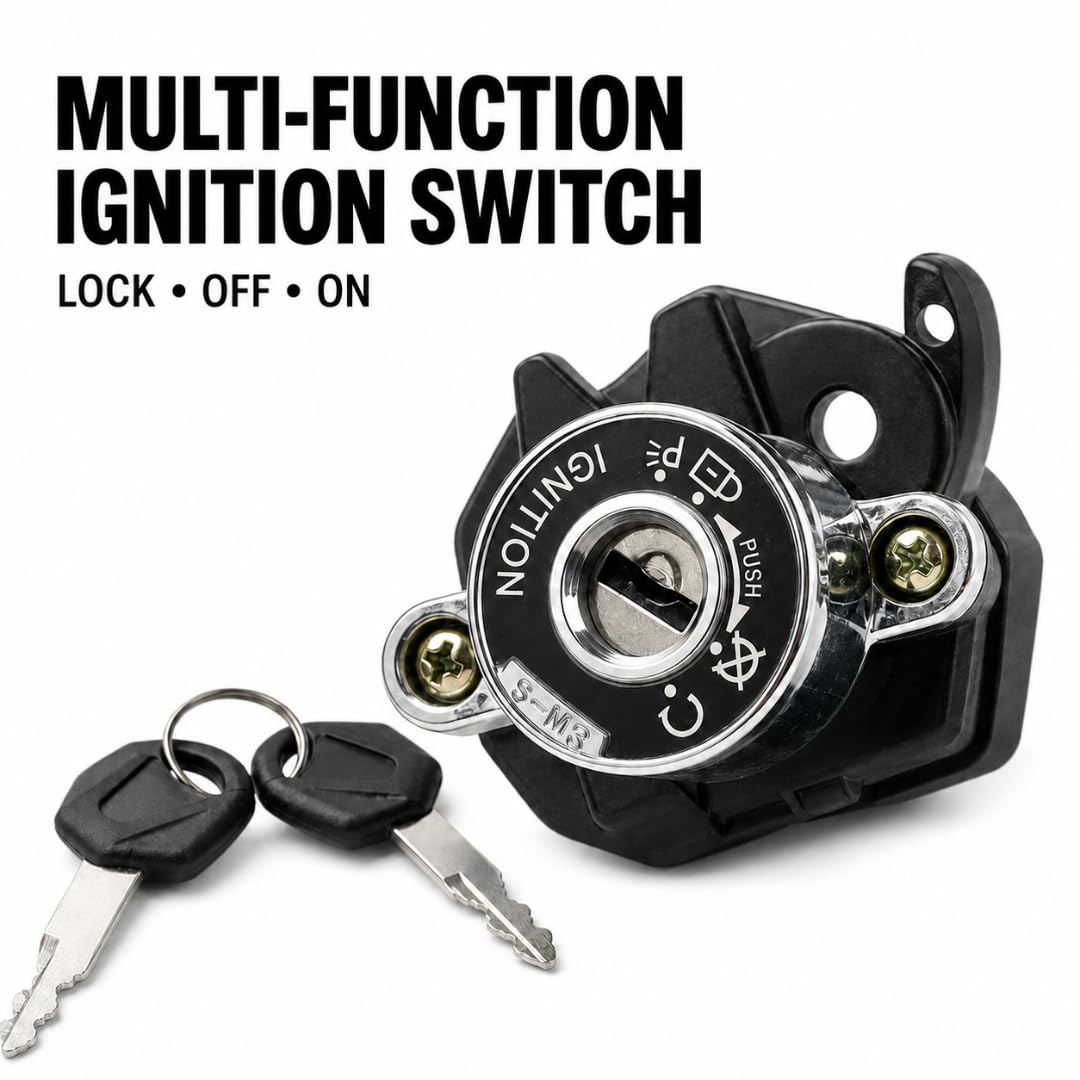 Ignition Key Switch & Steering Lock for Suzuki GSXR600 GSXR750 GSXR1000 2000-2003 | 37100-35F20 - Image 5
