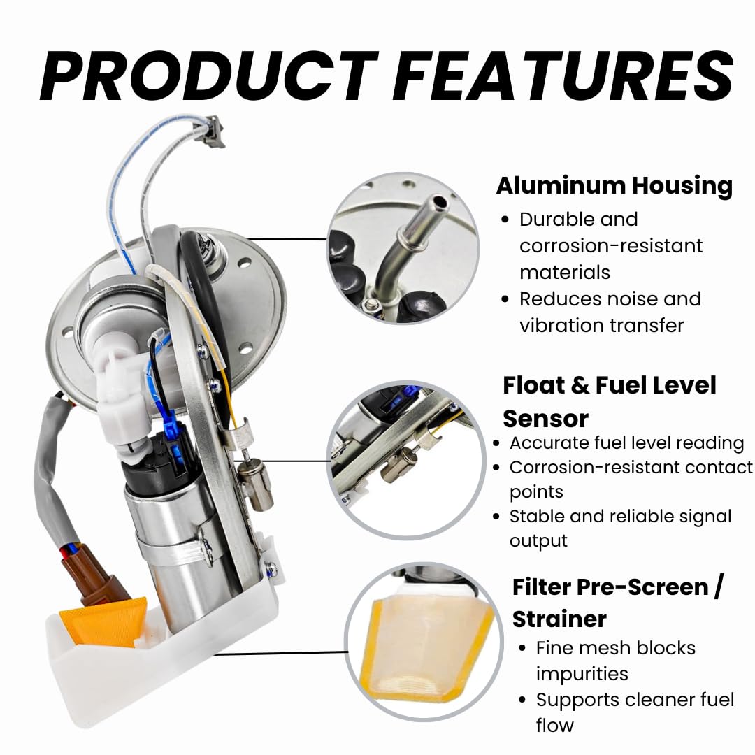 Fuel Pump Assembly for 2007–2022 Suzuki Boulevard VL800 C50 C50T C50C/Intruder C800 VL800 C800C VL800C – 15100-41F30