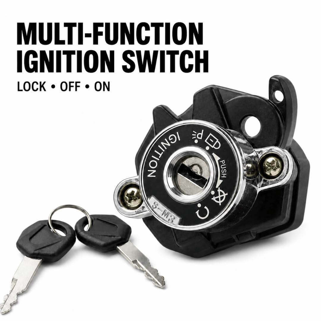 Ignition Key Switch & Steering Lock for Suzuki VL800 C50 VL800T C50 VZ800 M50 2005-2013 | 37100-41F70 - Image 4
