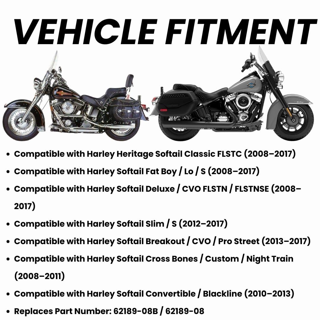 Fuel Tank Check Valve for 2008–2017 Harley Softail Fat Boy/Heritage Classic Deluxe Slim/Breakout/Cross