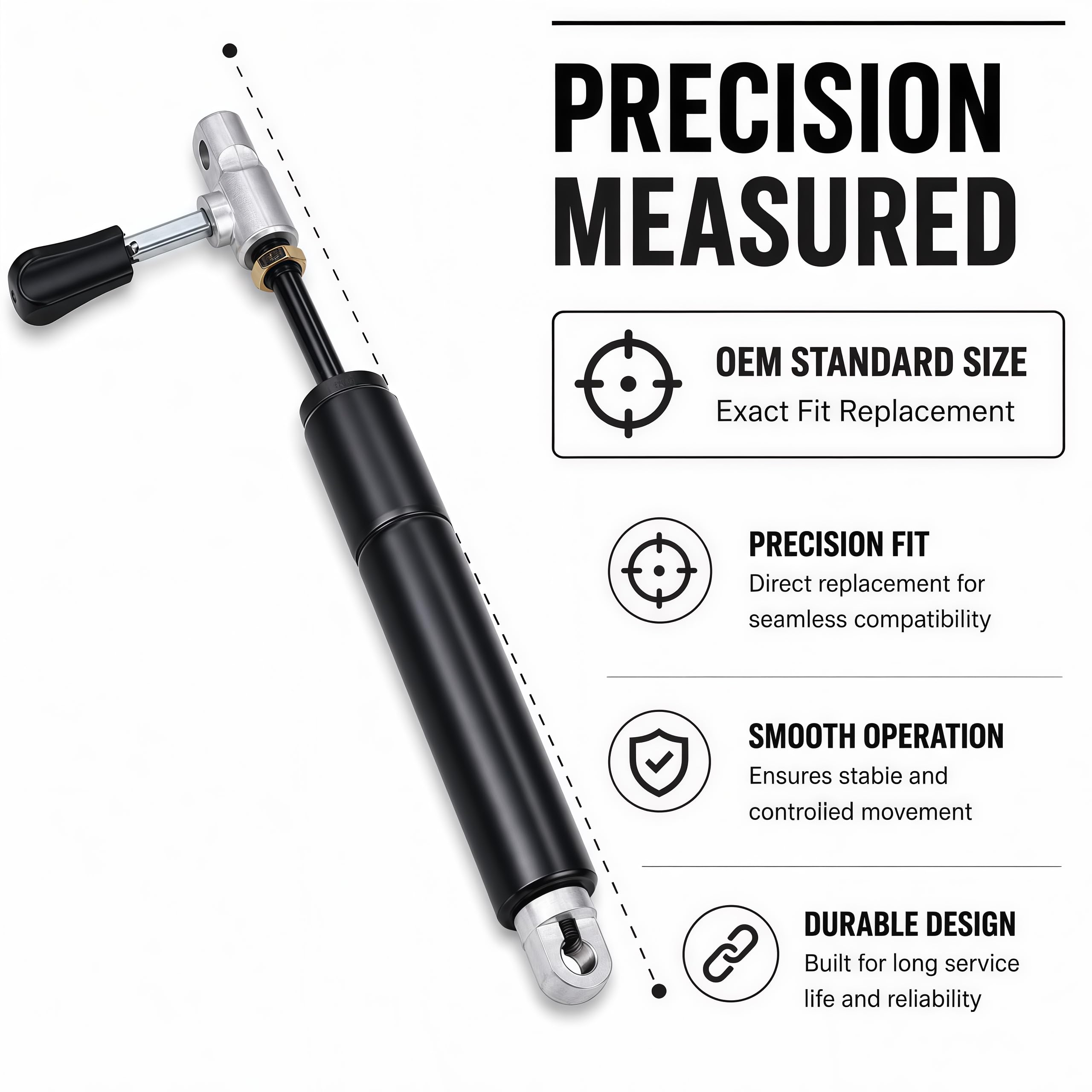 Tilt Steering Damper for Polaris Ranger 1000 900 XP 570 500 EV, RZR 1000 900 800 Turbo S RS1, General 1000 Steering Stabilizer | 7043810 - Image 5