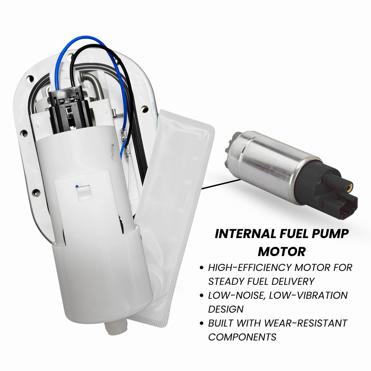 Fuel Pump for 2015–2020 Harley Street 500 750 Street Rod XG500 XG750 XG750A In-Tank Fuel Pump & Strainer – 61200001B