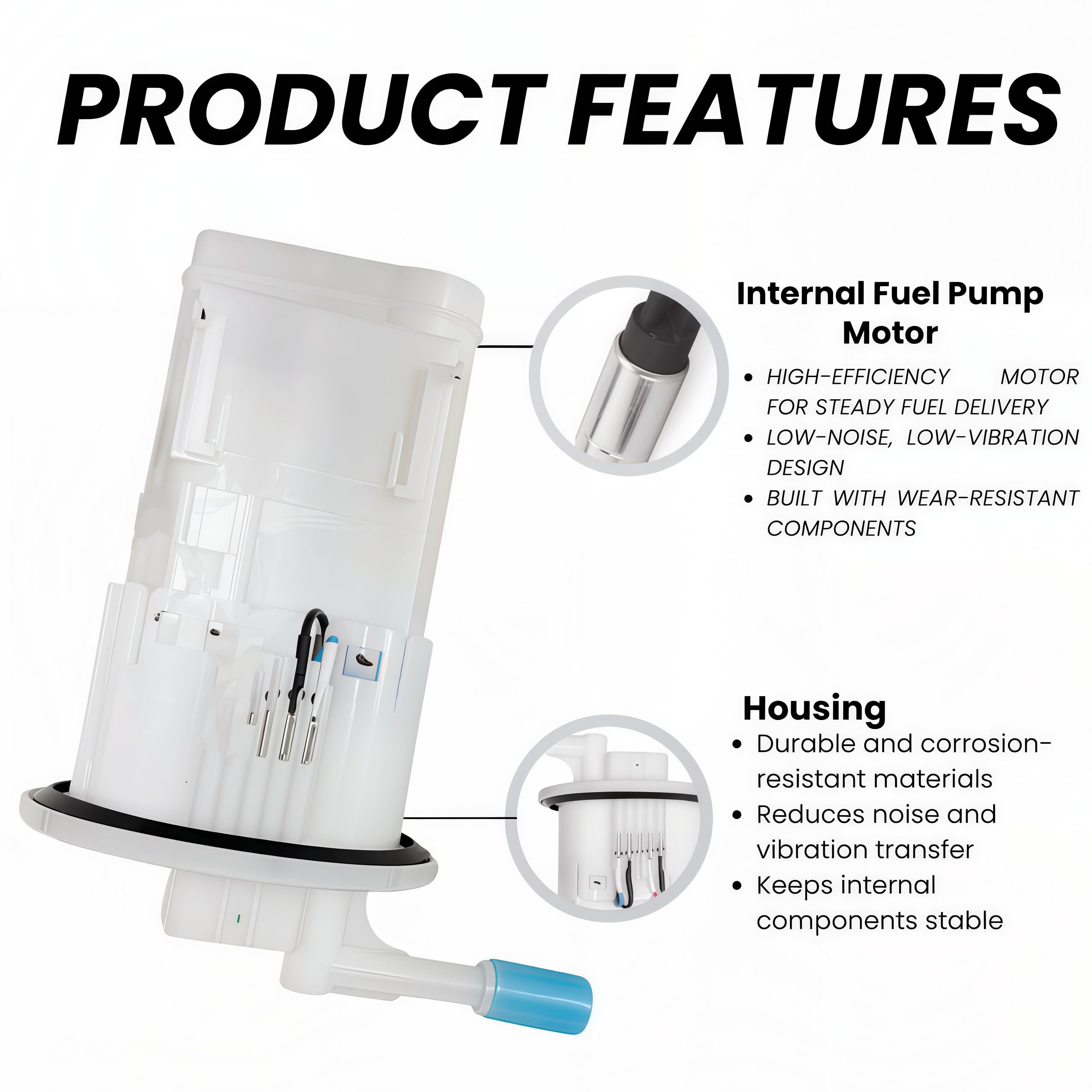 49040-0824 Fuel Pump Assembly for Kawasaki Ninja 500 EX500 Z500 2024–2025 Without Fuel Level Sensor