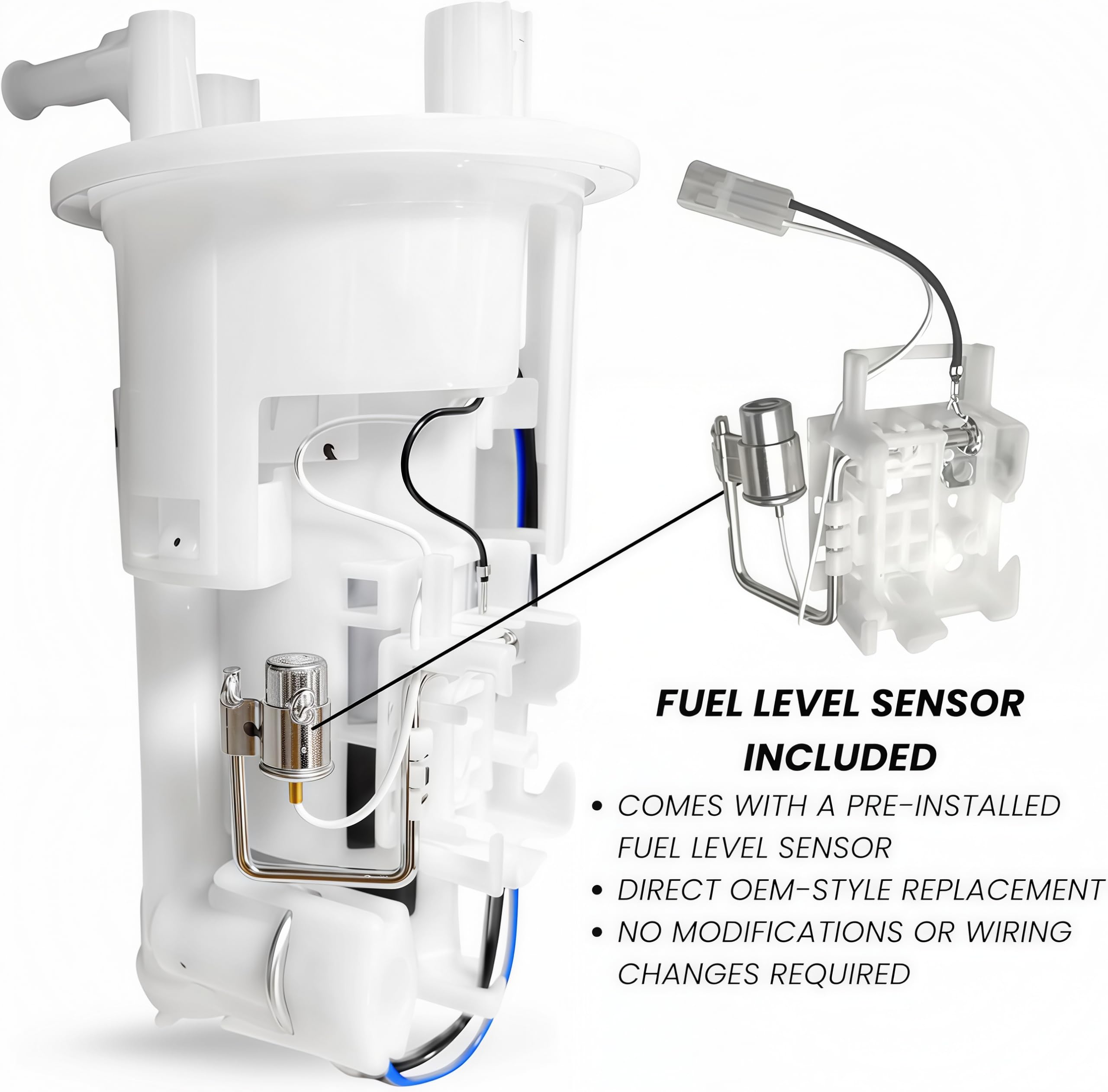 Fuel Pump Assembly for Yamaha YZF-R1 2002–2006, YZF-R6 2003–2005, YZF-R6S 2006–2009 – 5PW-13907-0500