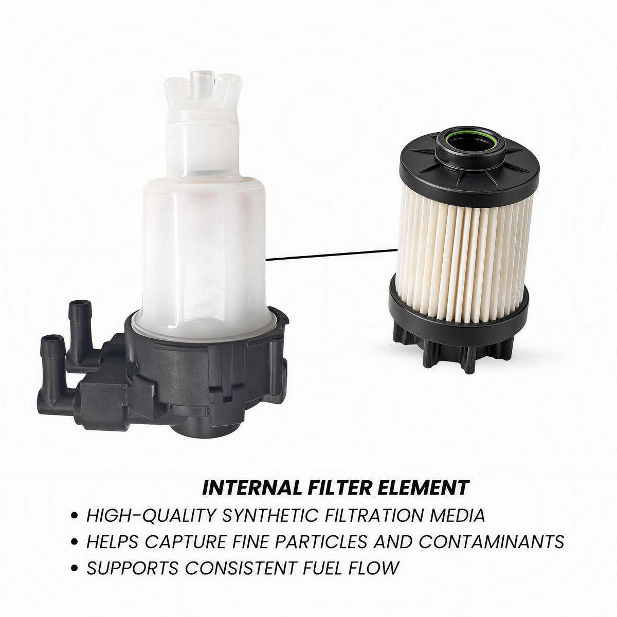 35-8M0134466 2* Fuel Filter for Mercury Marine 4-Stroke 9.9HP 10HP 15HP 20HP 25HP 30HP 2/3 Cylinder Sea Pro Models 8mm