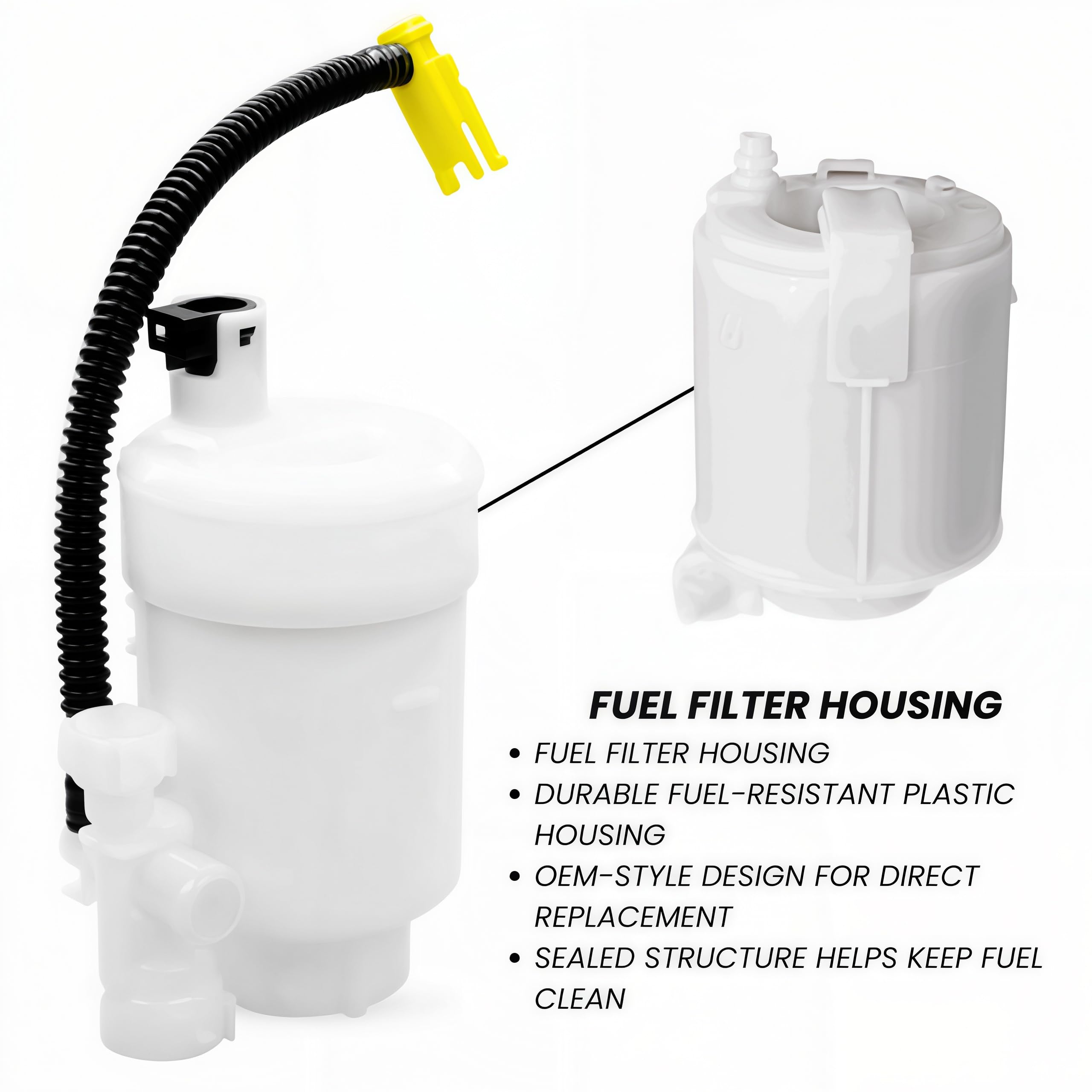 Fuel Filter for Hyundai Accent 2013–2017/Elantra 2011–2017 Sedan GT Touring/Veloster 2013–2017 1.6L & 1.8L & 2.0L