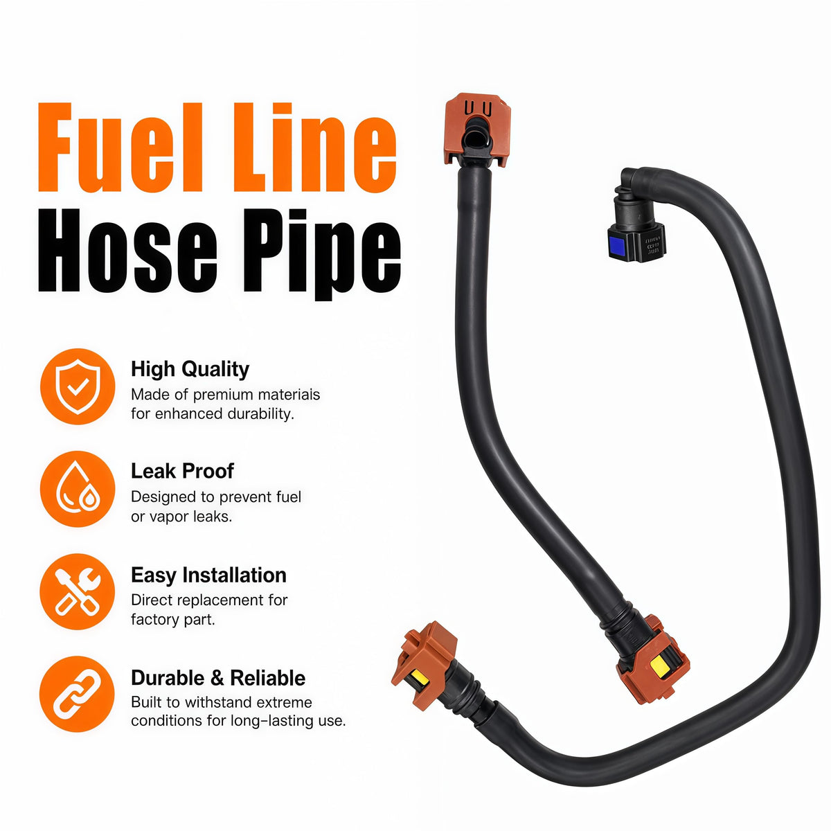 Fuel Hose Gas Line Tube Pipe for Yamaha R1 YZF-R1 2009–2014 Fuel Line – 14B-13971-00-00
