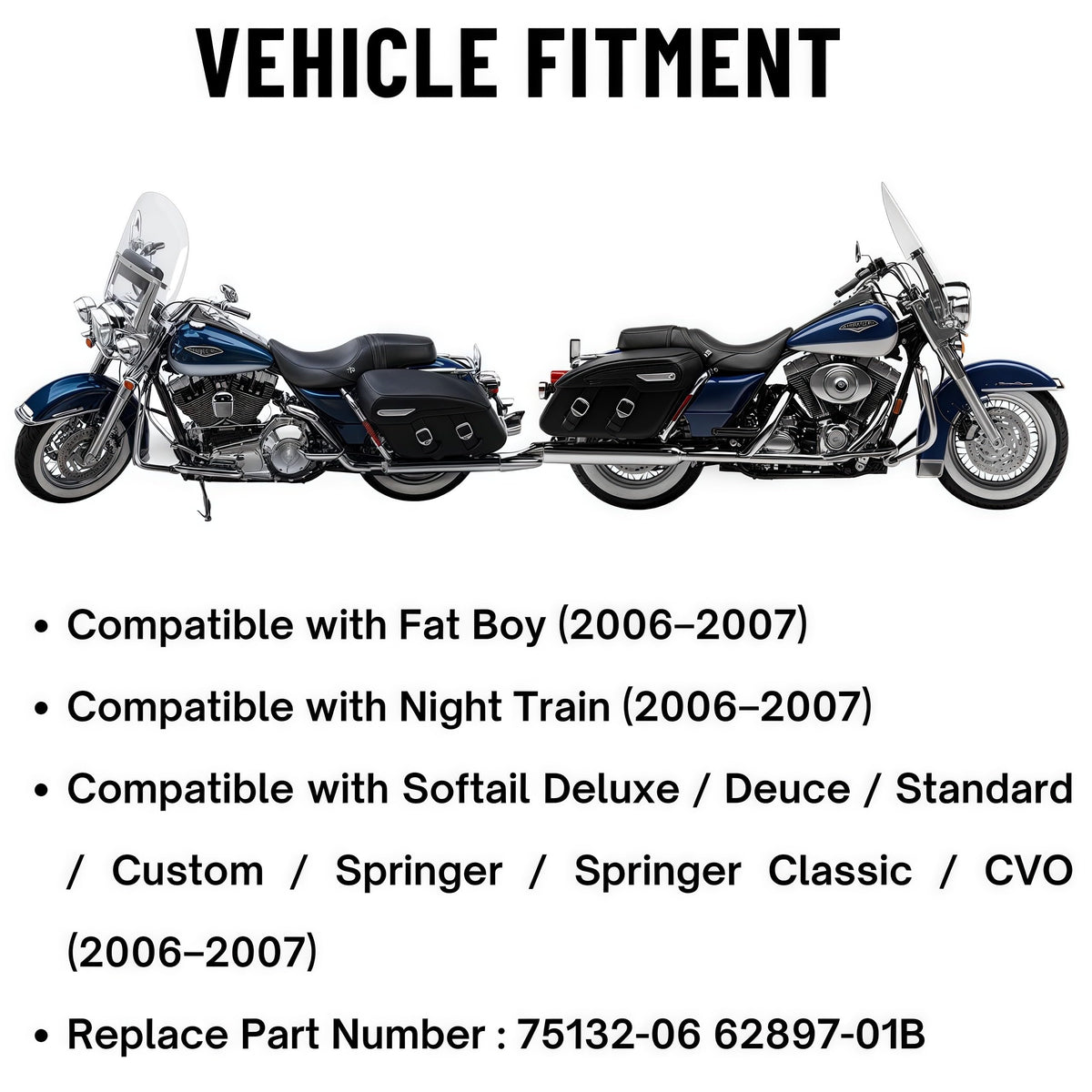 Fuel Pump Assembly for 2006–2007 Harley Fat Boy/Night Train/Softail Deluxe/Deuce Standard/Custom/Springer Classic FXSTSI