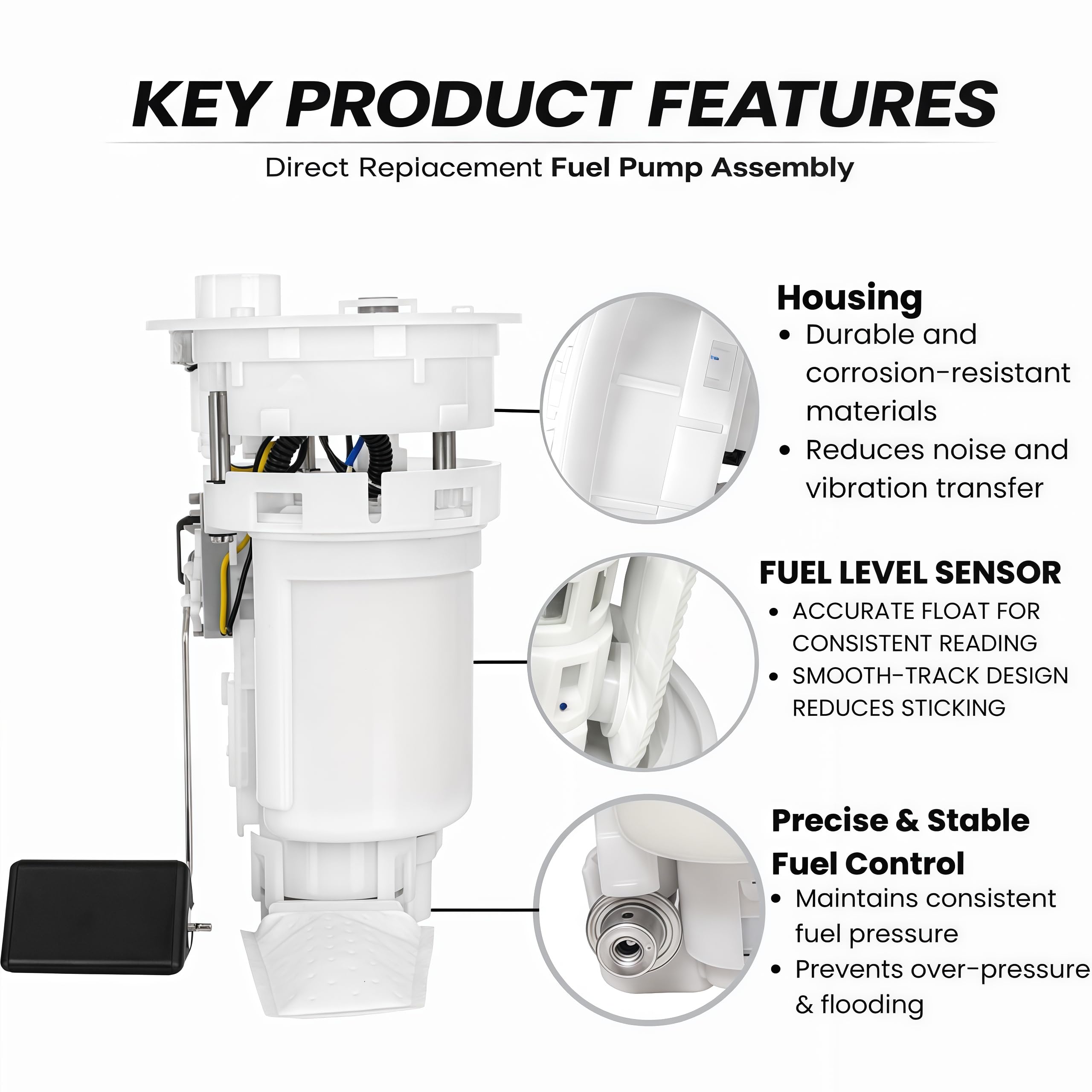 77020-53011 Fuel Pump Assembly for Lexus IS300 Toyota Altezza 1998–2005 2JZ-GE 3S-GE Fuel Pump 77020-53010