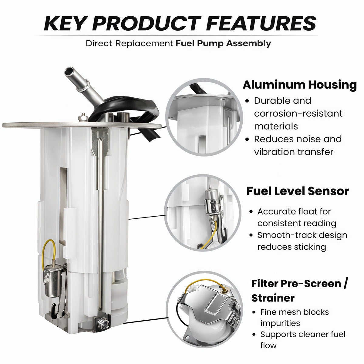 Fuel Pump Assembly for 2008–2014 Kawasaki KFX450R – 49040-0020