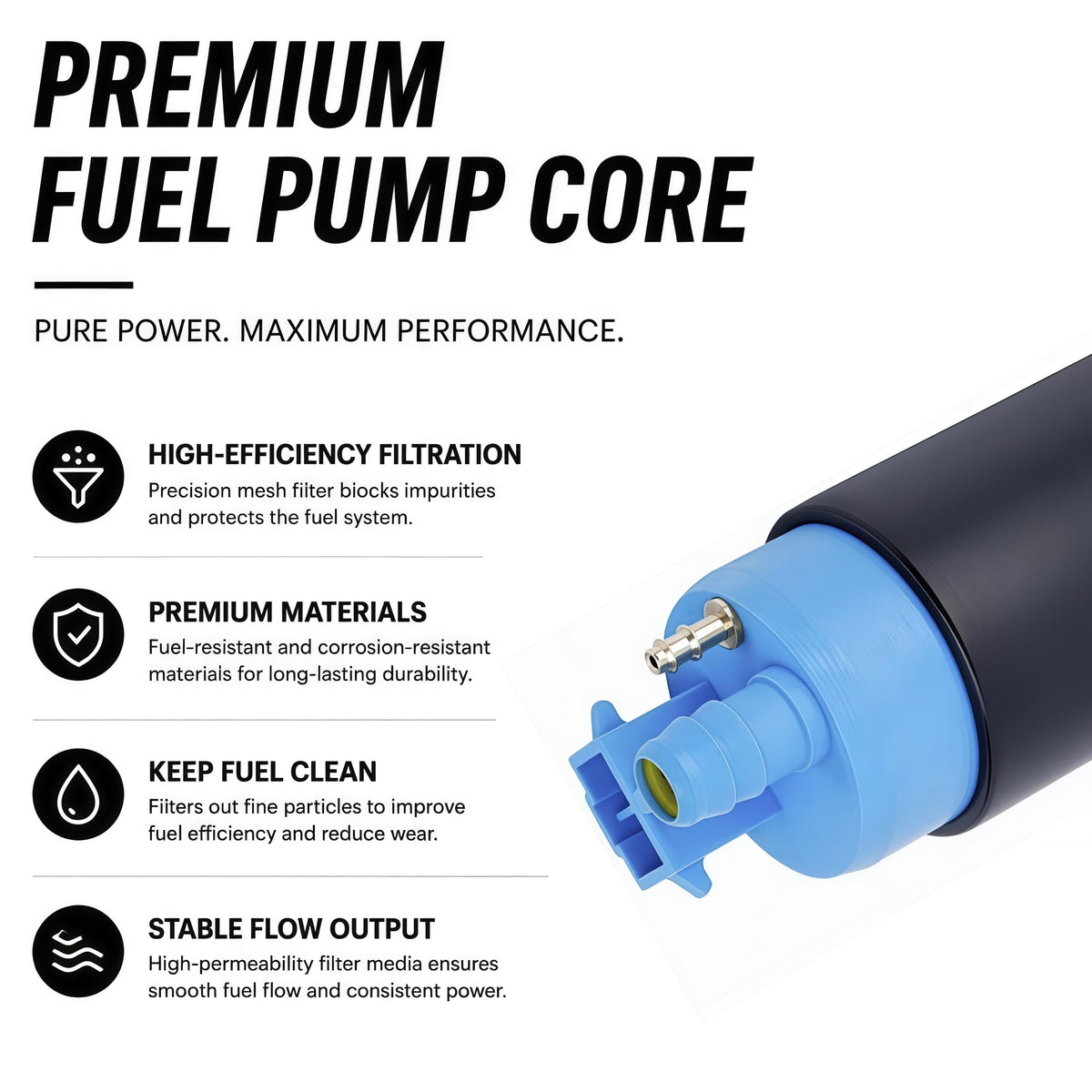 Fuel Pump for 2008–2024 Harley Touring Street Glide/Road Glide/Electra Glide/Ultra/Road King/Tri Glide FLH FLR FLT FLS