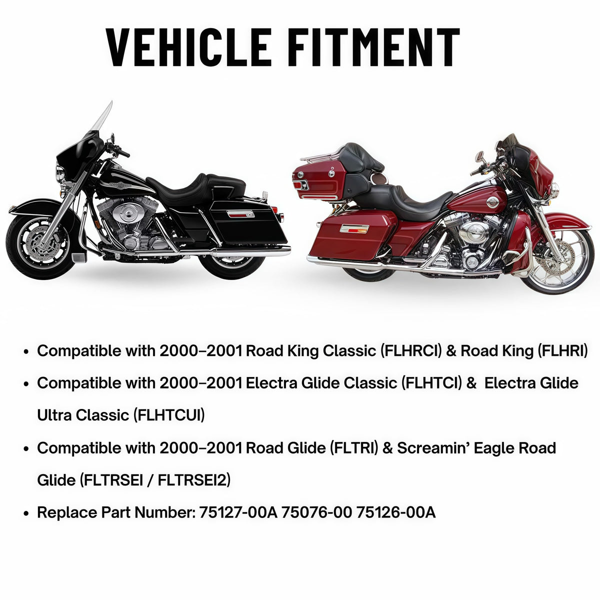 Fuel Pump for 2000–2001 Harley Touring Models Road King Electra Glide Road Glide Ultra Classic – 75127-00A