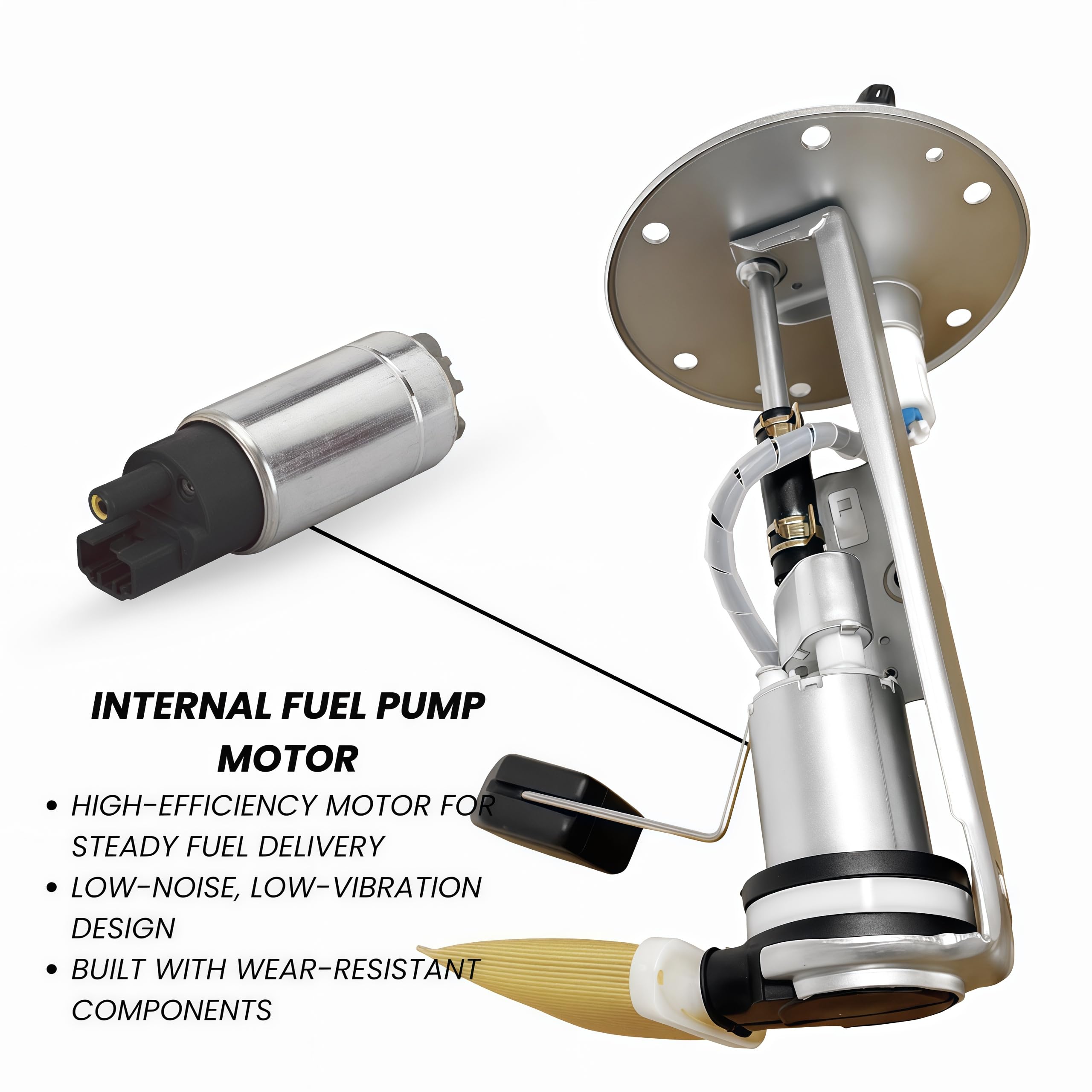 49040-0006 Fuel Pump Assembly for Kawasaki Prairie 650 Prairie 700 Brute Force 650 4x4 ATV EFI Systems – UC-T02K3