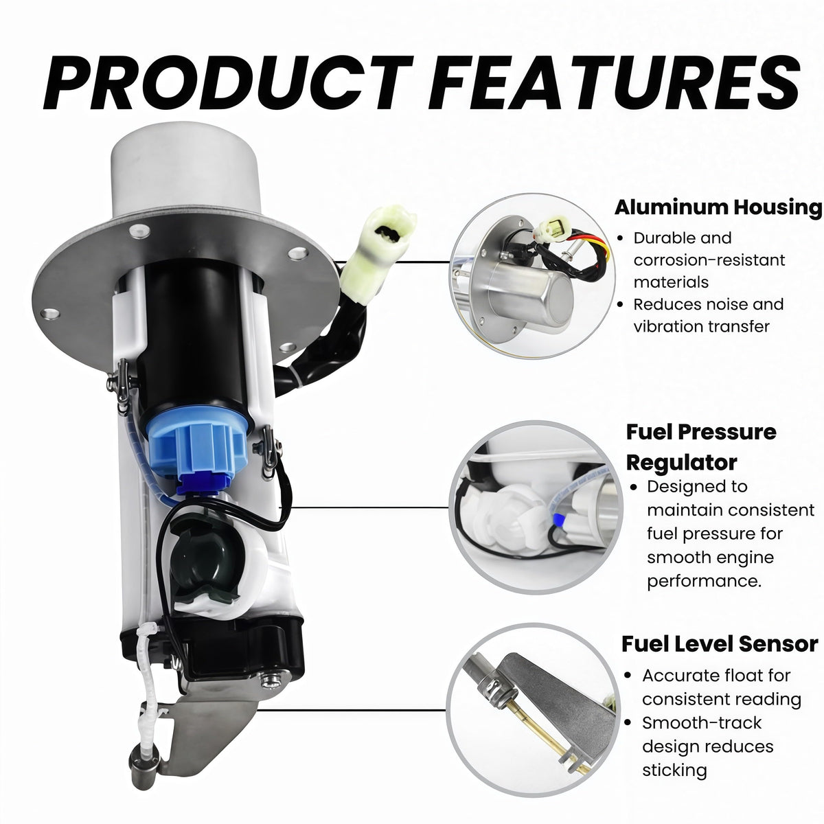 Fuel Pump Assembly for 2015–2022 Kawasaki Ninja H2 SX SE – 49040-0740