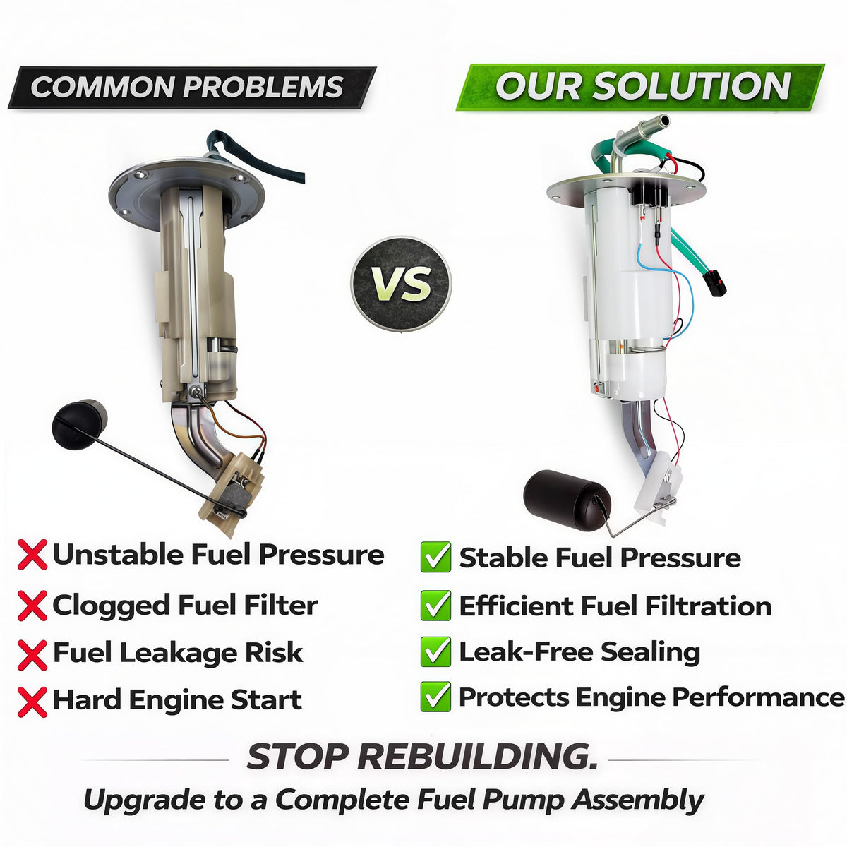 49040-0727 Fuel Pump Assembly for Kawasaki Ninja 1000 Z1000SX 1000SX 2014–2024 Motorcycle