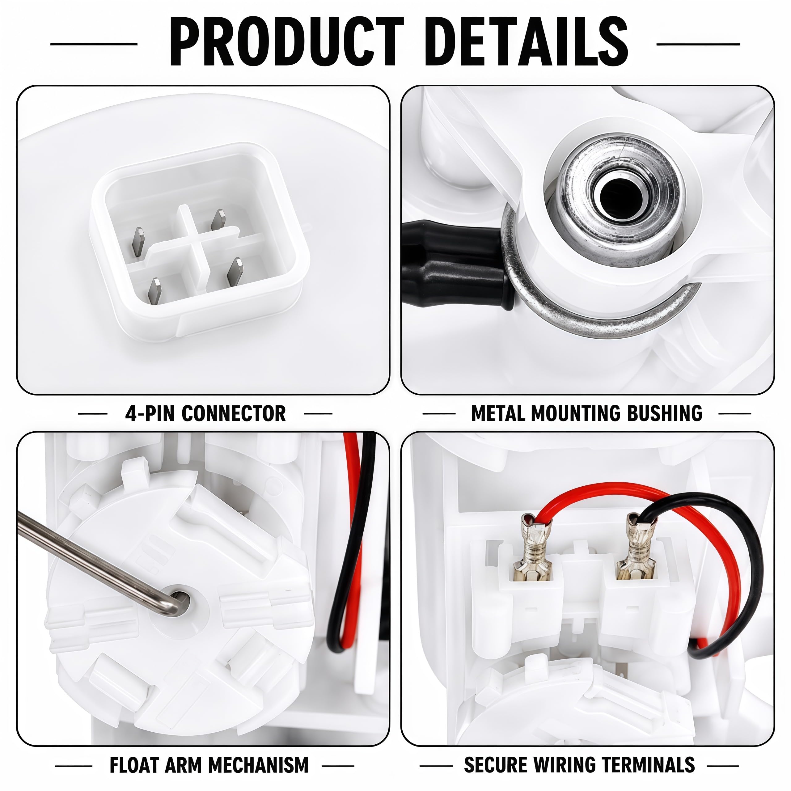 18P-13907-12-00 Fuel Pump Assembly for Yamaha YFZ450 YFZ450R YFZ450X 2009–2024 ATV