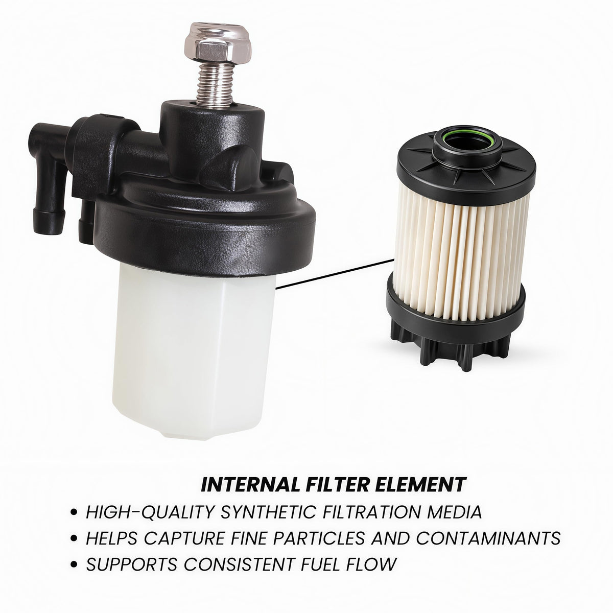 2-Pack Fuel Filter 35-853733A1 for Mercury Marine 40HP 25HP 30HP 50HP 9.9HP 18HP Outboard Engines – 35-853733A2