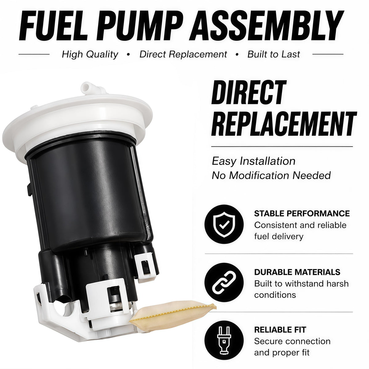 MR566825 Fuel Pump Assembly for Mitsubishi Lancer 2002–2003 2.0L ES LS OZ Rally Sedan