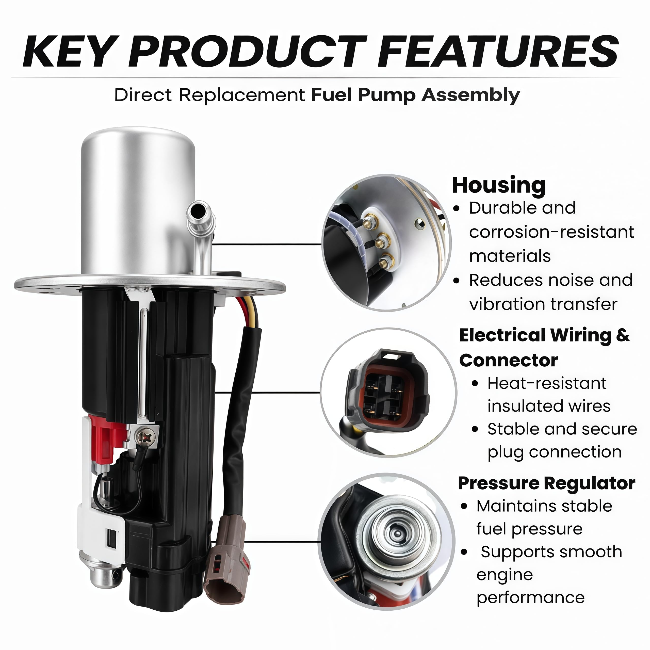 15100-35FV0 Fuel Pump Assembly with Oil Filter for Suzuki GSX-R600 GSX-R750 GSX-R1000 2000–2003 Motorcycle Fuel Pump