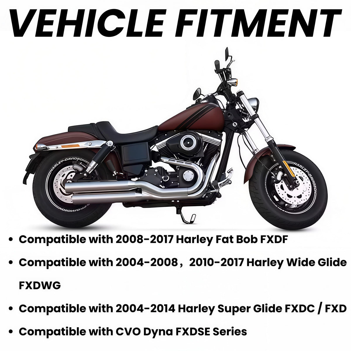 Fuel Pump with Regulator & Gasket for 2004–2017 Harley Dyna Fat Bob FXDF, Super Glide FXDC, Wide Glide FXDWG, Street Bob