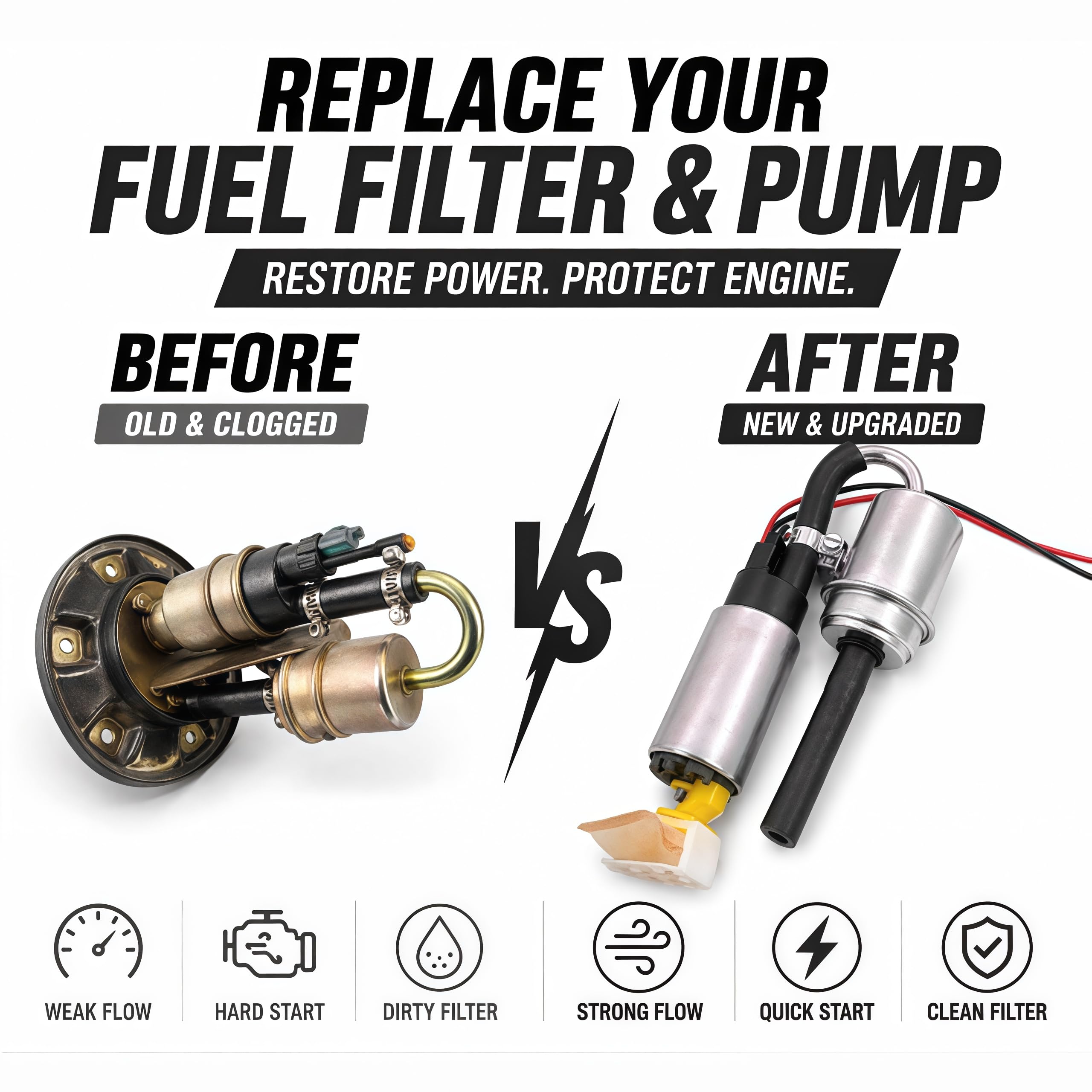 Fuel Filter for Honda VFR800 Interceptor 2000–2009/CBR600F4i 2001–2006/ST1300 2003–2010/CBR900RR 929 954 2000–2003/RC51