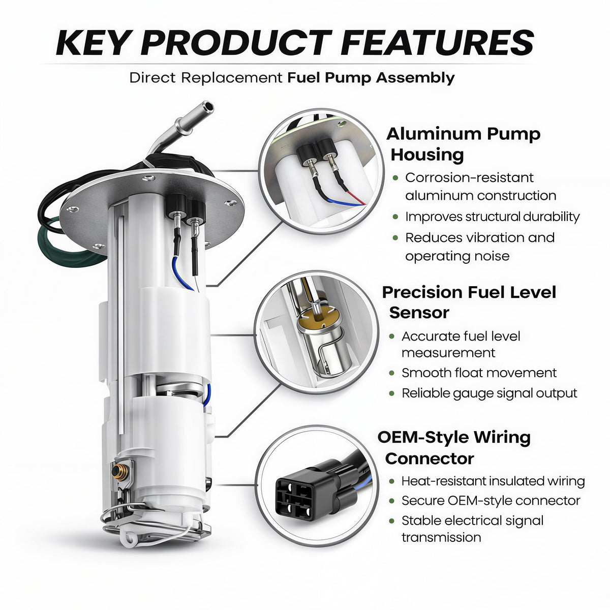 Fuel Pump Assembly for 2006–2023 Kawasaki Vulcan 900 VN900B VN900C Classic/Custom – 49040-0818