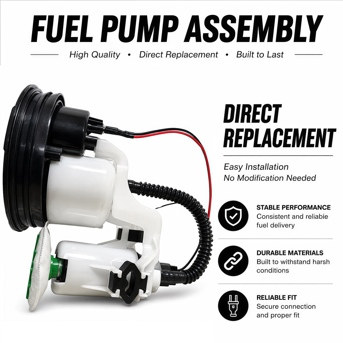 Fuel Pump Assembly for BMW S1000RR K46 2009–2018 Without Fuel Level Sensor – 16147718349