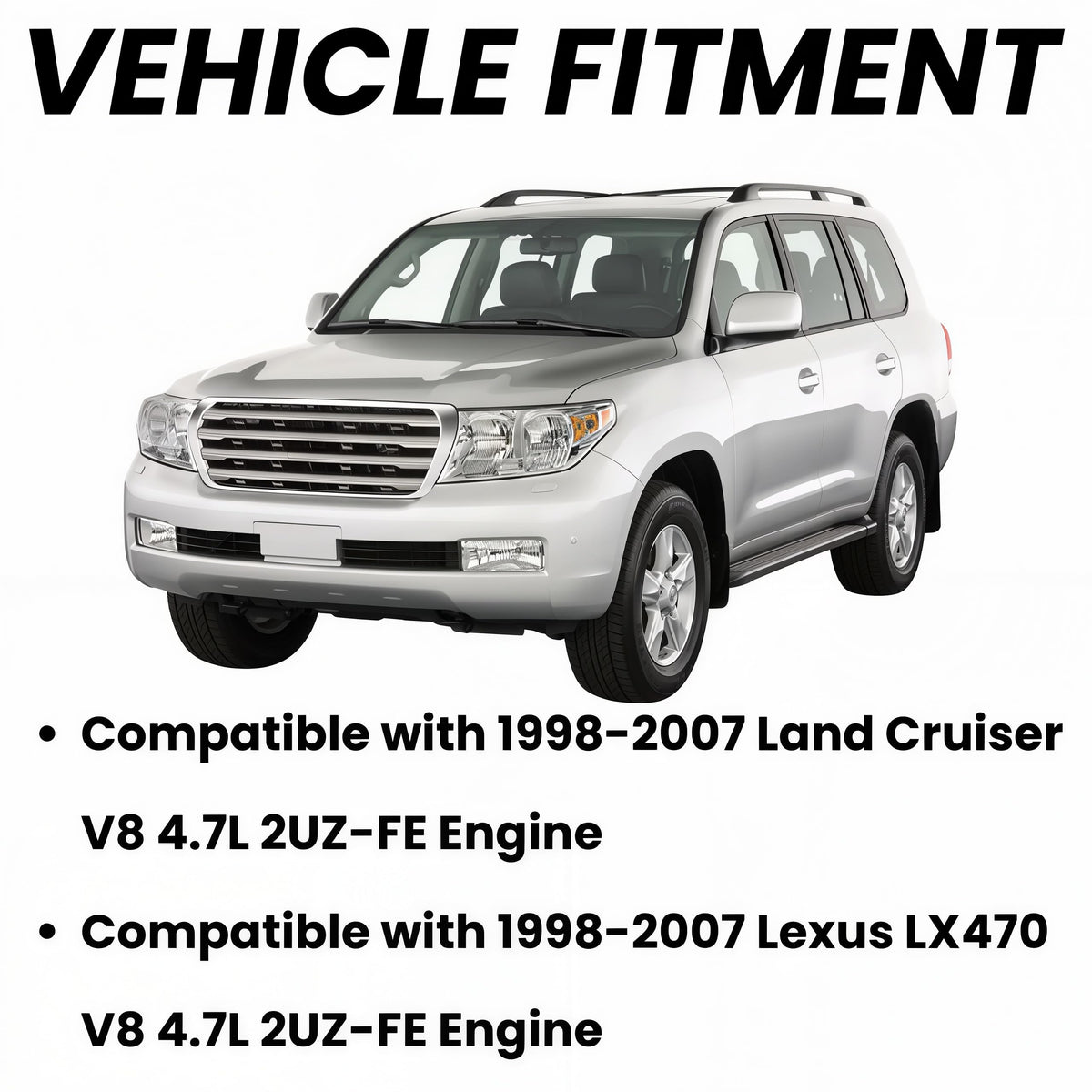 23300-50090 Fuel Filter With Bracket for 1998–2007 Lexus LX470 UZJ100 for Toyota Land Cruiser FZJ100 4.7L V8 2UZ-FE