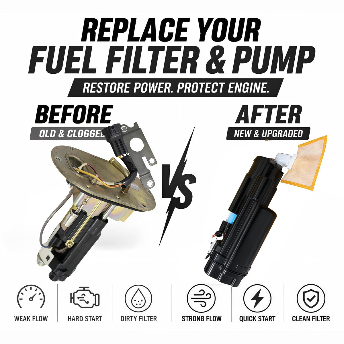 Fuel Pump Kit for Kawasaki Ninja ZX12R 2002–2005 ZX1200 Motorcycle In-Tank Fuel Pump – 49040-1077