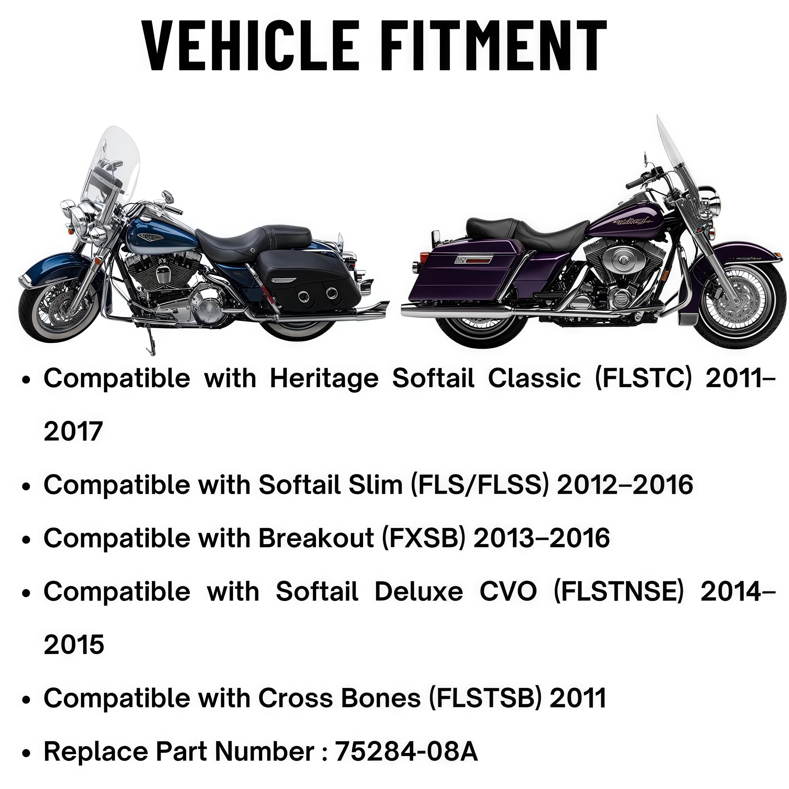 Fuel Pump Assembly for 2011–2017 Harley Heritage Softail Classic Slim Breakout Deluxe CVO Cross Bones – 75284-08A