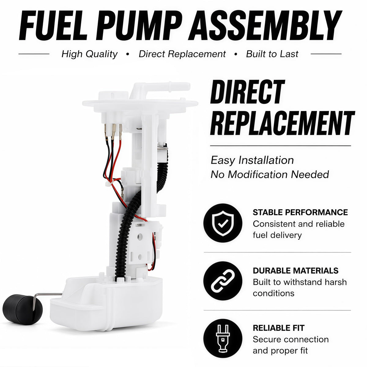 18P-13907-12-00 Fuel Pump Assembly for Yamaha YFZ450 YFZ450R YFZ450X 2009–2024 ATV