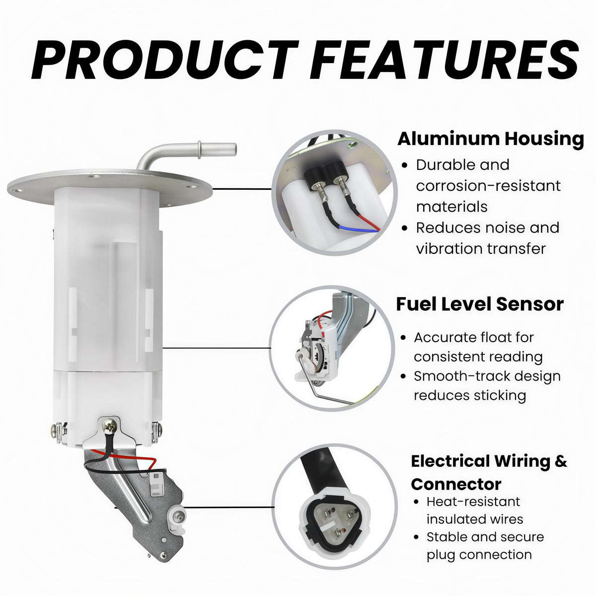 15100-21H01 Fuel Pump Assembly with Oil Filter for Suzuki GSX-R1000 GSX-R1000 2007–2011