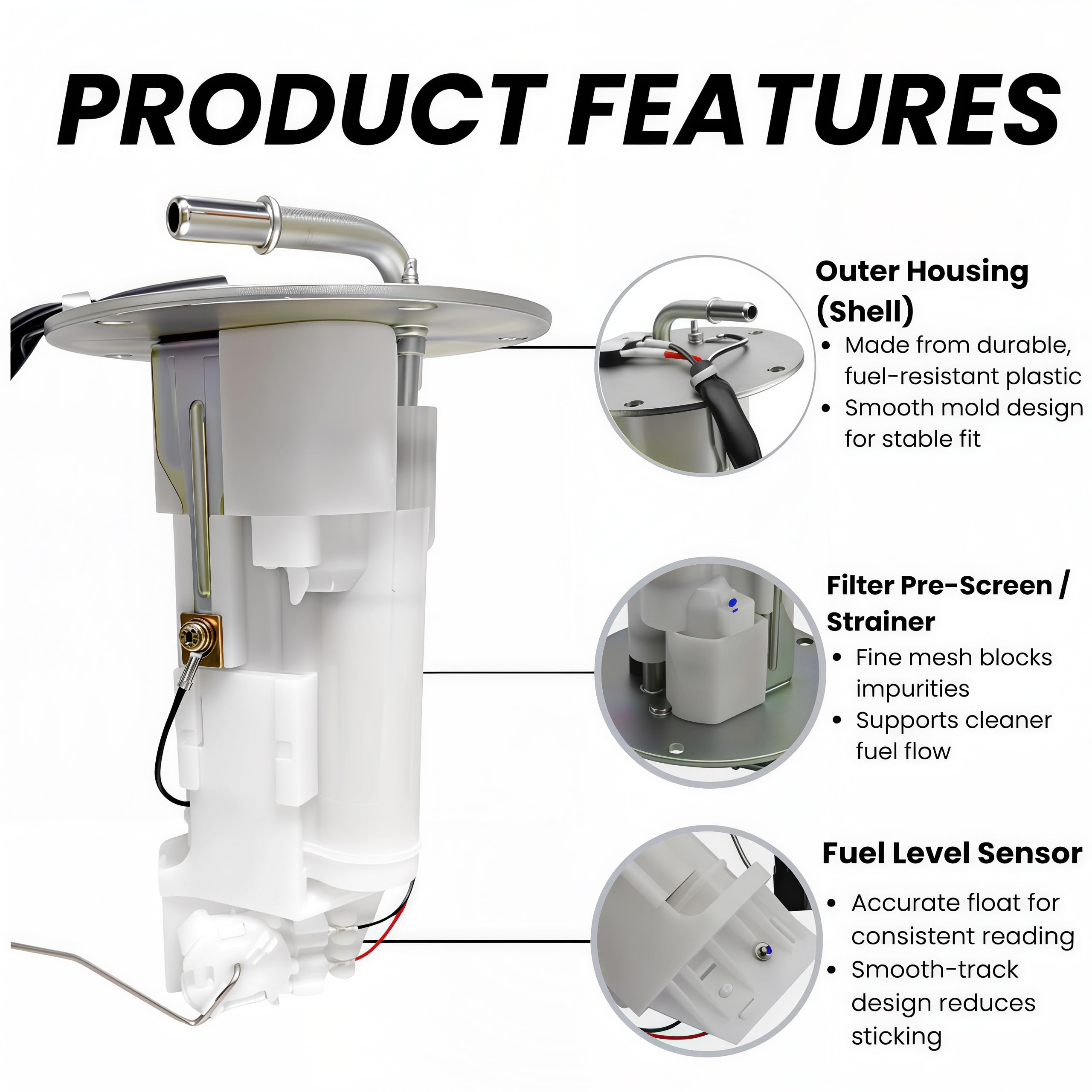 Fuel Pump Assembly for 2018–2023 Kawasaki Ninja 400 EX400, 2019–2023 Z400 ER400 – 49040-0747