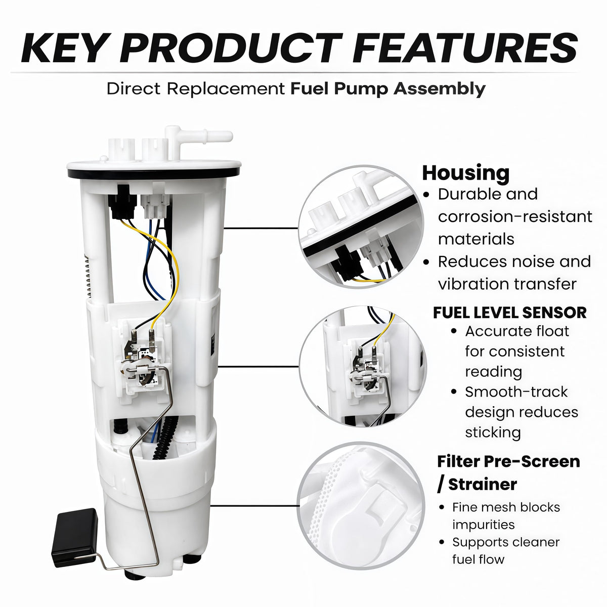 Fuel Pump Assembly for Yamaha WaveRunner VX FX GP1800 Series 2008–2025 Jet Ski – 6S5-13907-05-00